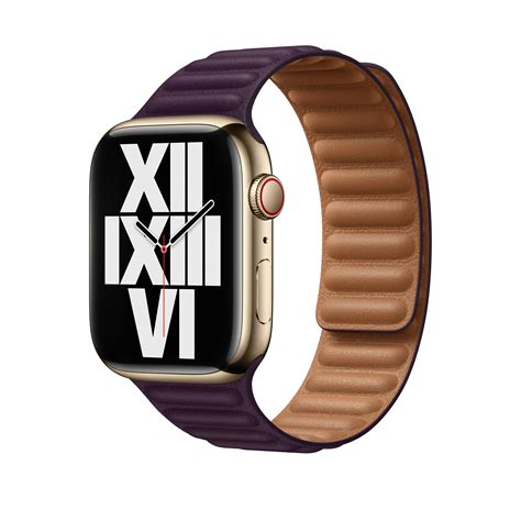 apple leather link band|apple leather link dark cherry.